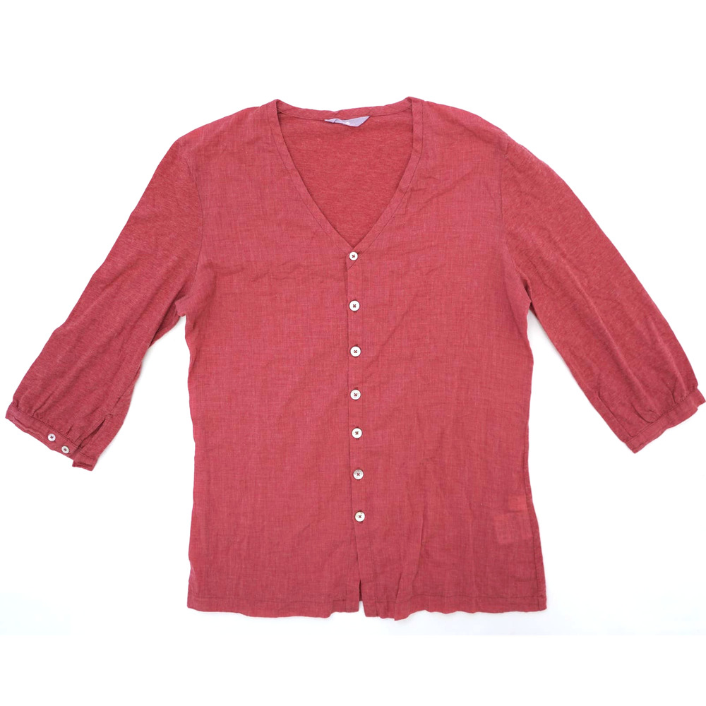 45RPM 45R Cotton Half Sleeve Blouse Women's Small